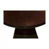 Table - pedestal table, Napoleon Campaign model, in sheet metal and top … - Moinat - End tables, Bouillotte tables, Bedside tables, Pedestal tables